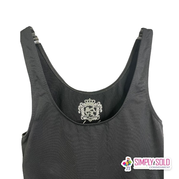 Sugarlips Womens Tank Top Sleeveless Black Stretch Scoop Neck Shaper Fit Most OS - Picture 3 of 5